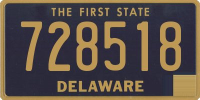 DE license plate 728518