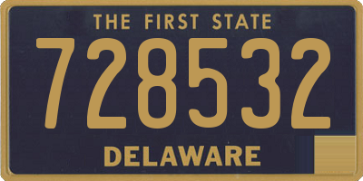 DE license plate 728532