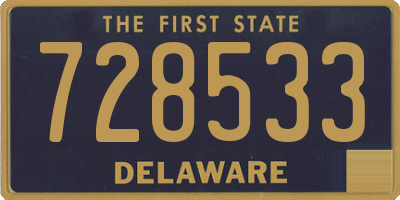 DE license plate 728533