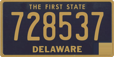 DE license plate 728537