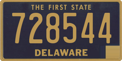 DE license plate 728544