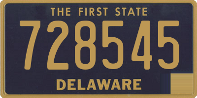 DE license plate 728545