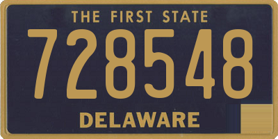 DE license plate 728548