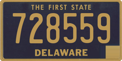 DE license plate 728559