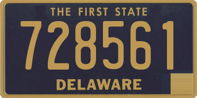 DE license plate 728561
