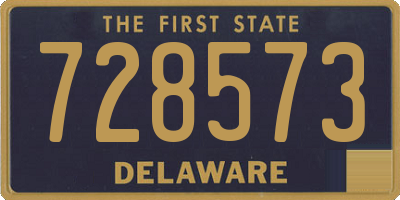DE license plate 728573