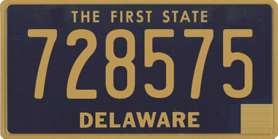 DE license plate 728575