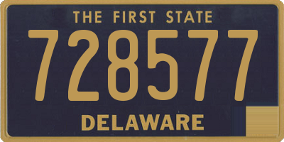 DE license plate 728577