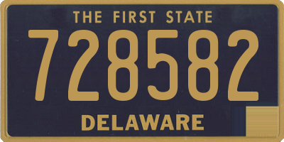 DE license plate 728582