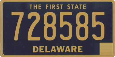 DE license plate 728585