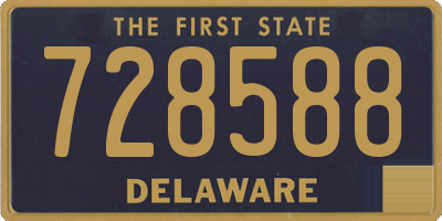 DE license plate 728588