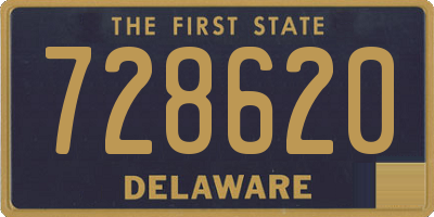 DE license plate 728620