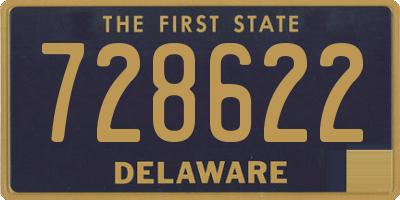 DE license plate 728622