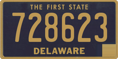 DE license plate 728623