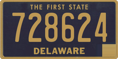 DE license plate 728624
