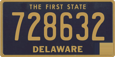 DE license plate 728632