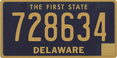 DE license plate 728634