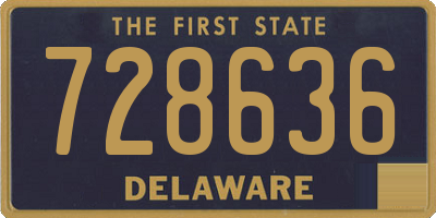 DE license plate 728636