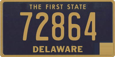 DE license plate 72864