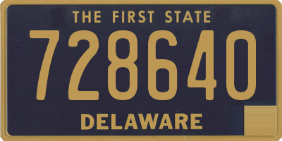 DE license plate 728640
