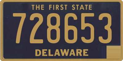 DE license plate 728653