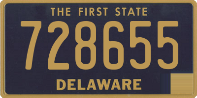 DE license plate 728655