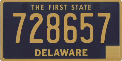 DE license plate 728657