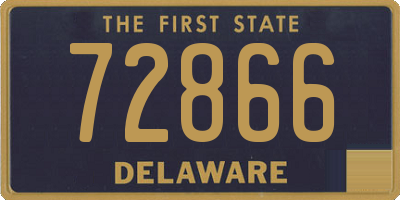DE license plate 72866