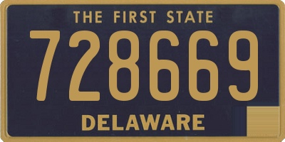 DE license plate 728669