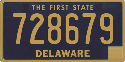 DE license plate 728679