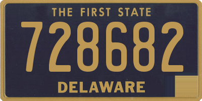 DE license plate 728682
