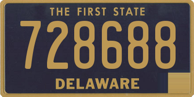 DE license plate 728688