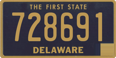 DE license plate 728691