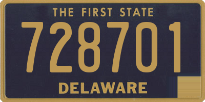 DE license plate 728701