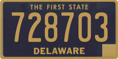 DE license plate 728703