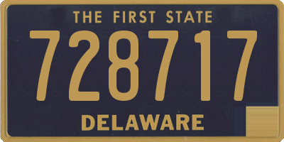 DE license plate 728717