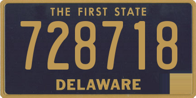 DE license plate 728718