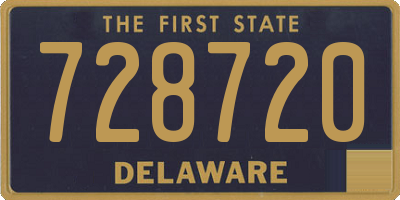 DE license plate 728720