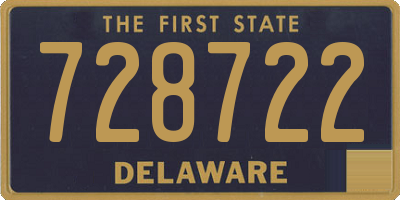 DE license plate 728722