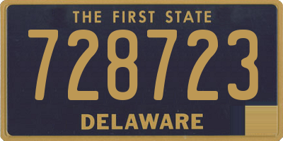 DE license plate 728723