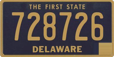 DE license plate 728726