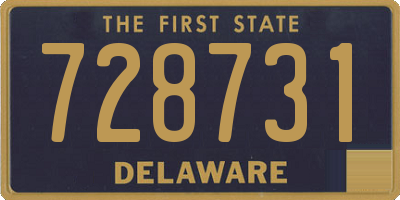 DE license plate 728731