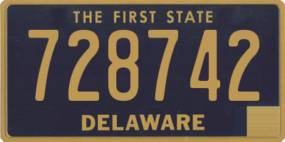 DE license plate 728742