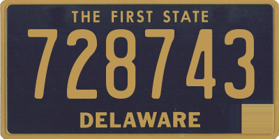 DE license plate 728743