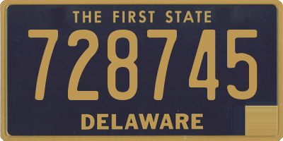 DE license plate 728745