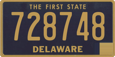 DE license plate 728748