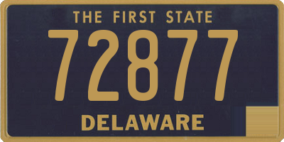 DE license plate 72877