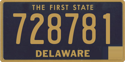 DE license plate 728781
