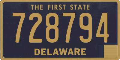 DE license plate 728794