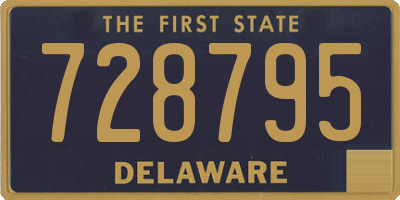 DE license plate 728795